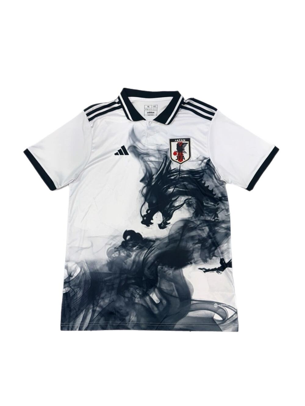Adidas Japan JFA Black White Graphic AEROREADY Soccer Jersey